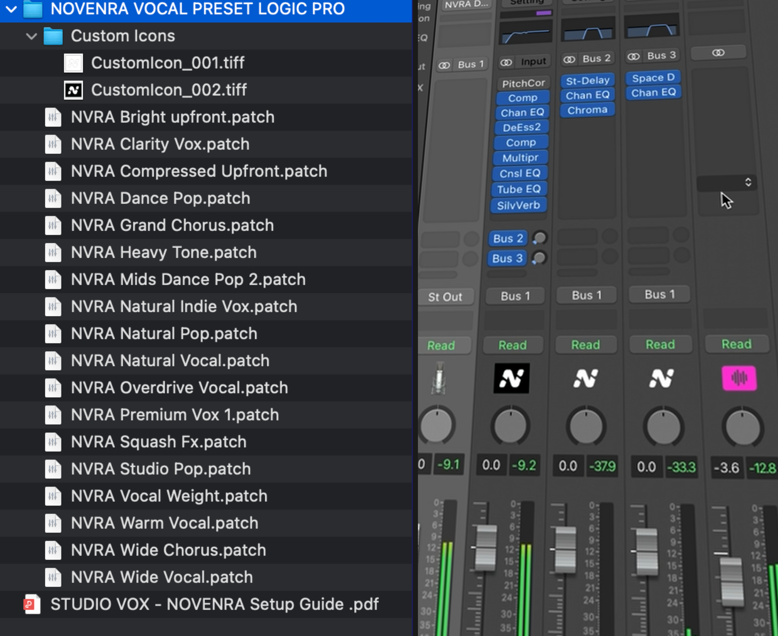 Studio Vox & Studio Master Bundle studio vox: logic pro vocal chains